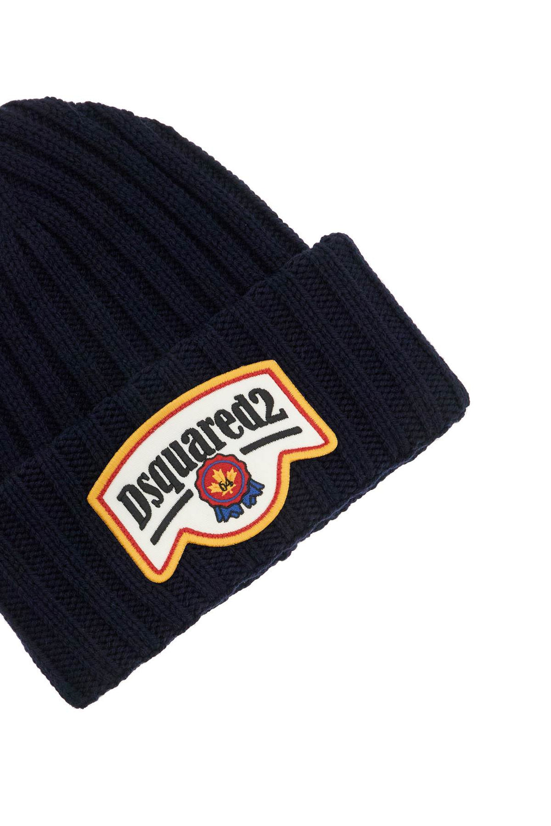 "beanie hat with patch logo-2