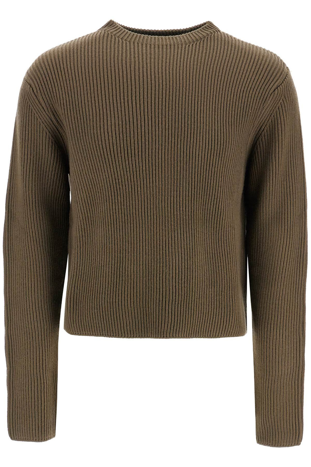 ribbed wool pullover sweater-0