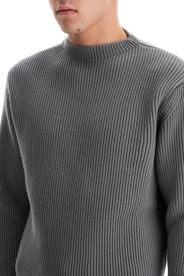 ribbed wool pullover sweater-3