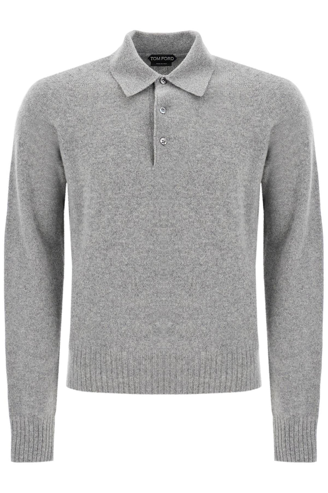 cashmere polo-style pullover-0