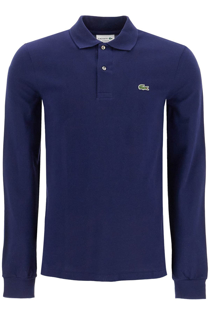 "classic fit long sleeve polo shirt-0