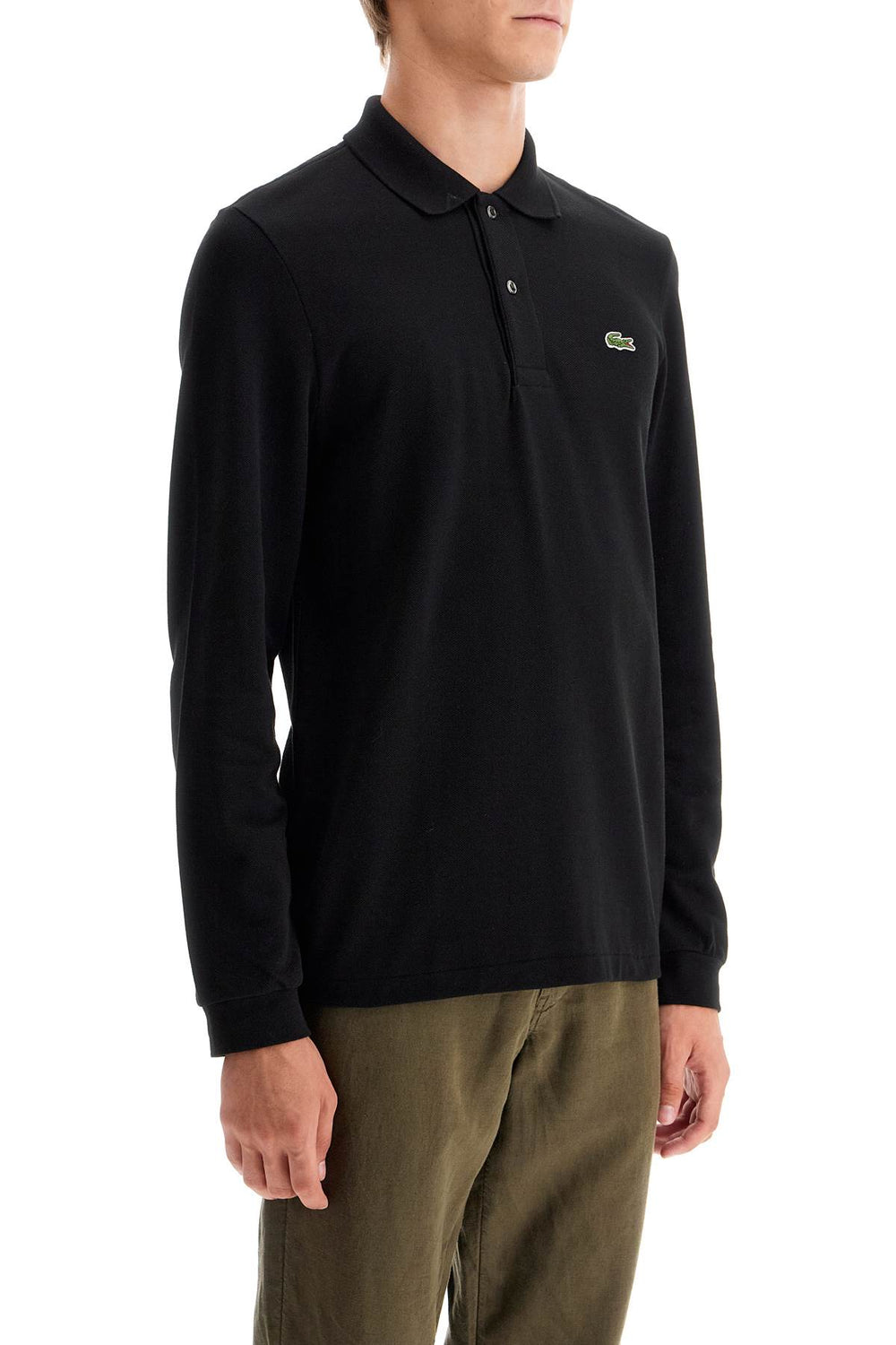 "classic fit long sleeve polo shirt-1