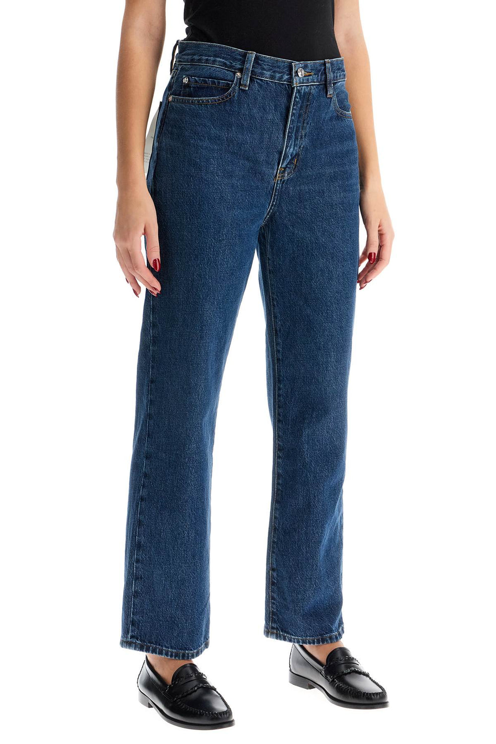 cropped ankle jeans by le jane-1