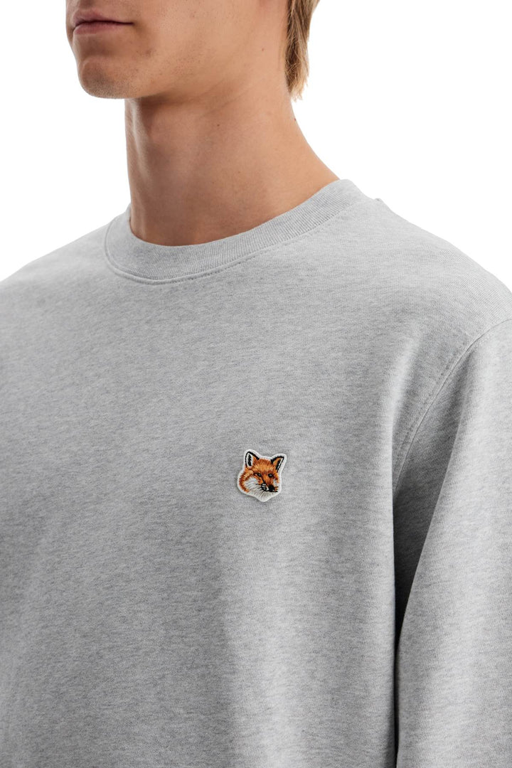 'fox head patch sweatshirt with-3