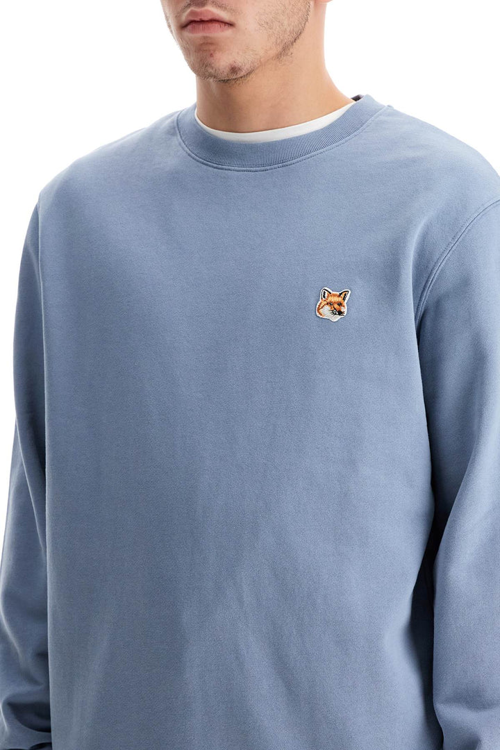 'fox head patch sweatshirt with-3