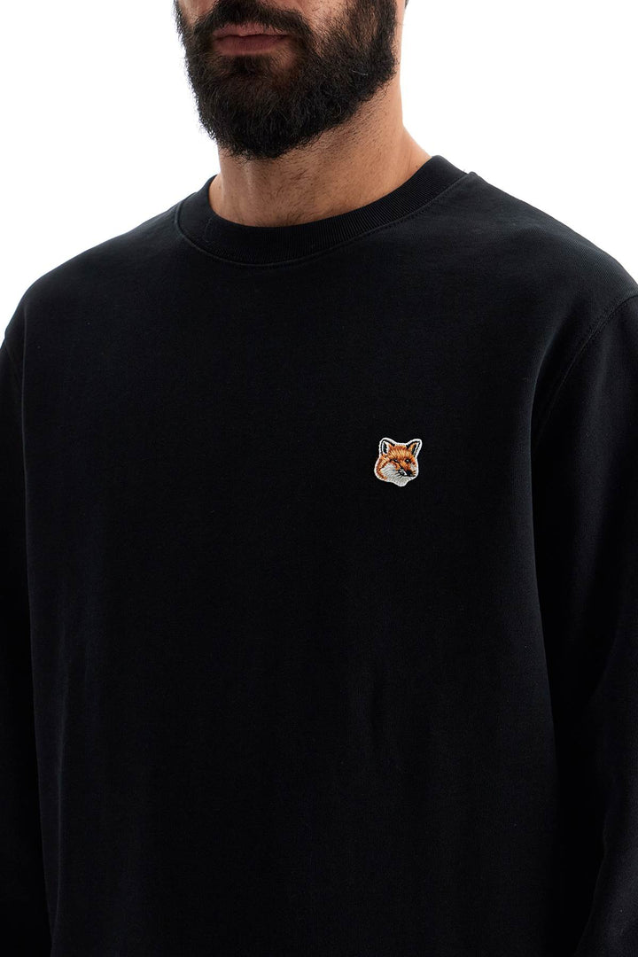 'fox head patch sweatshirt with-3