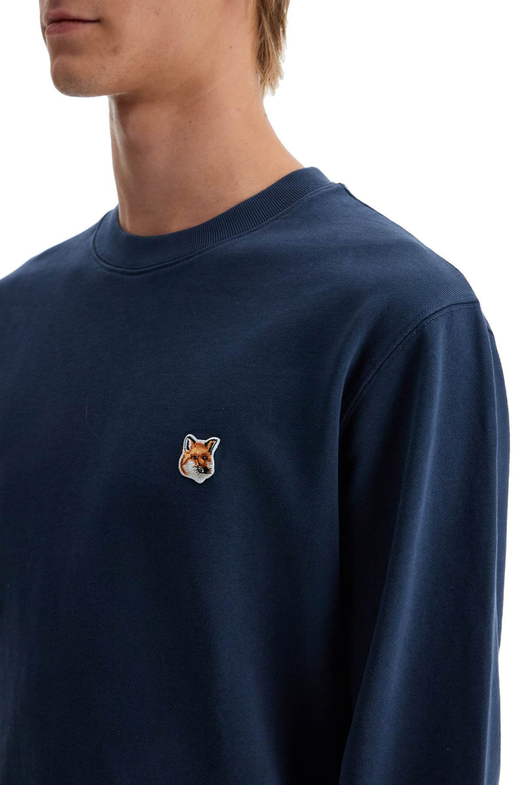 "fox head patch sweatshirt with-3