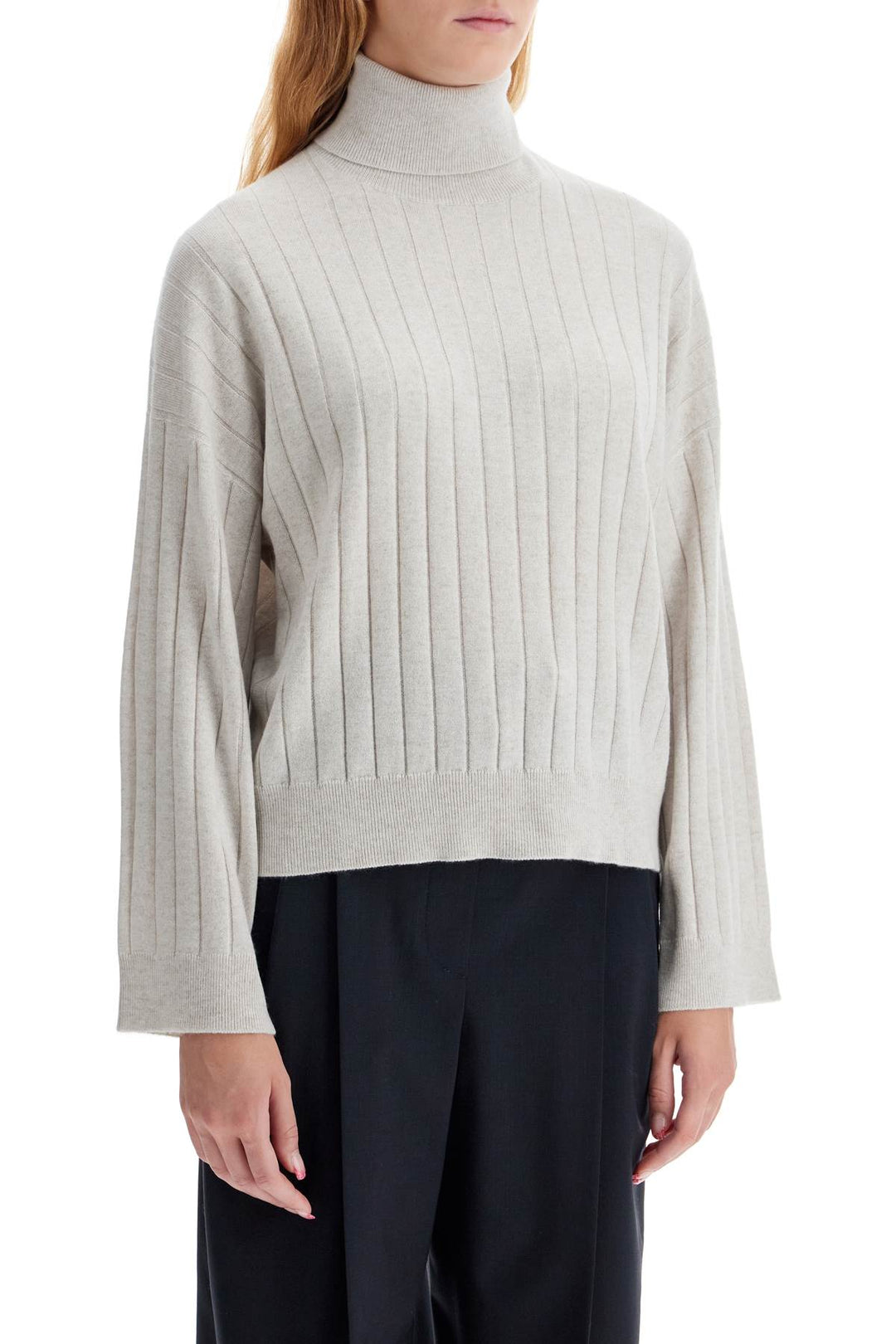 high-neck cashmere pullover sweater-1