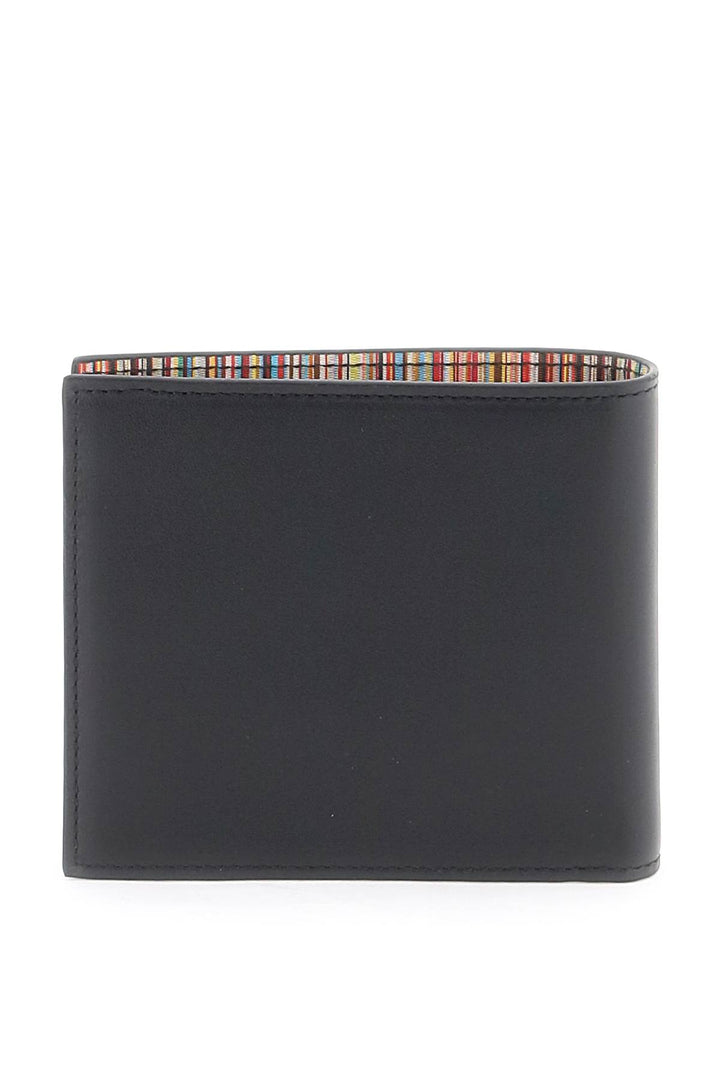 signature stripe bifold wallet-2