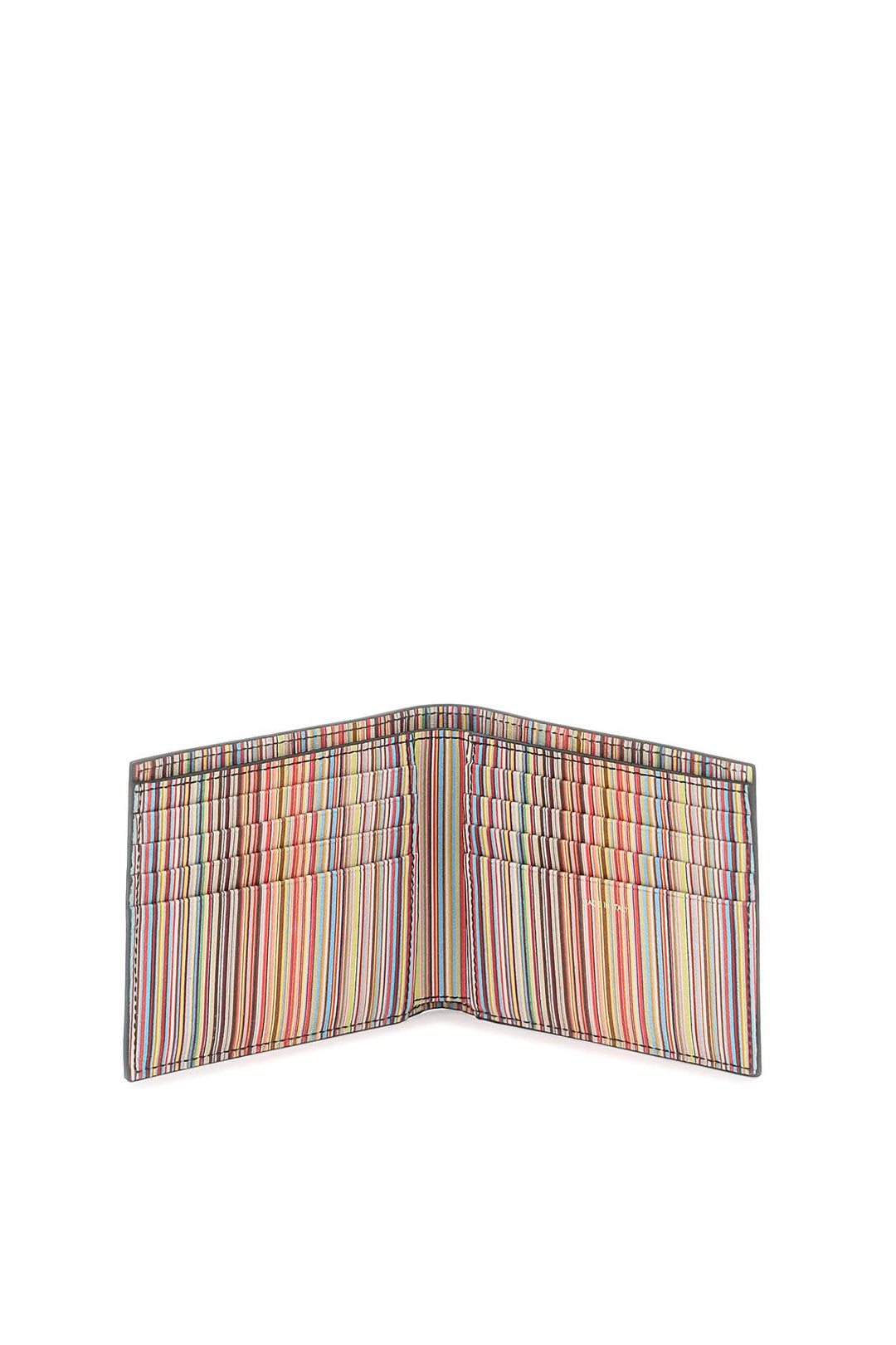 signature stripe bifold wallet-1