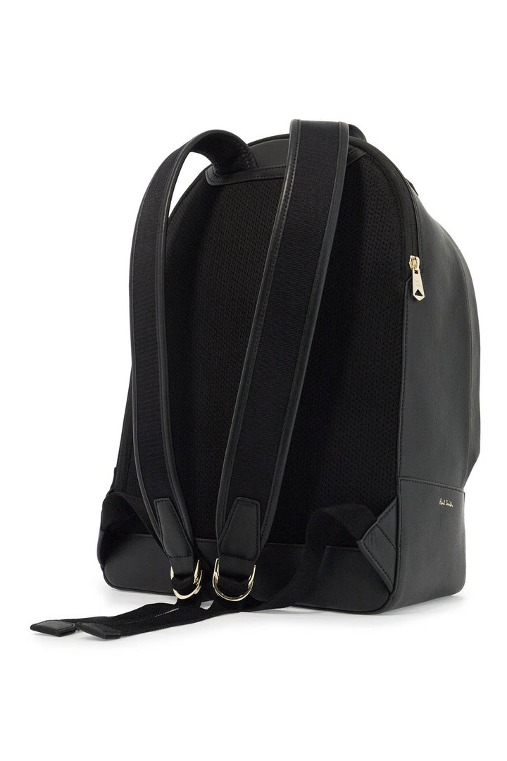 "signature stripe leather backpack"-1