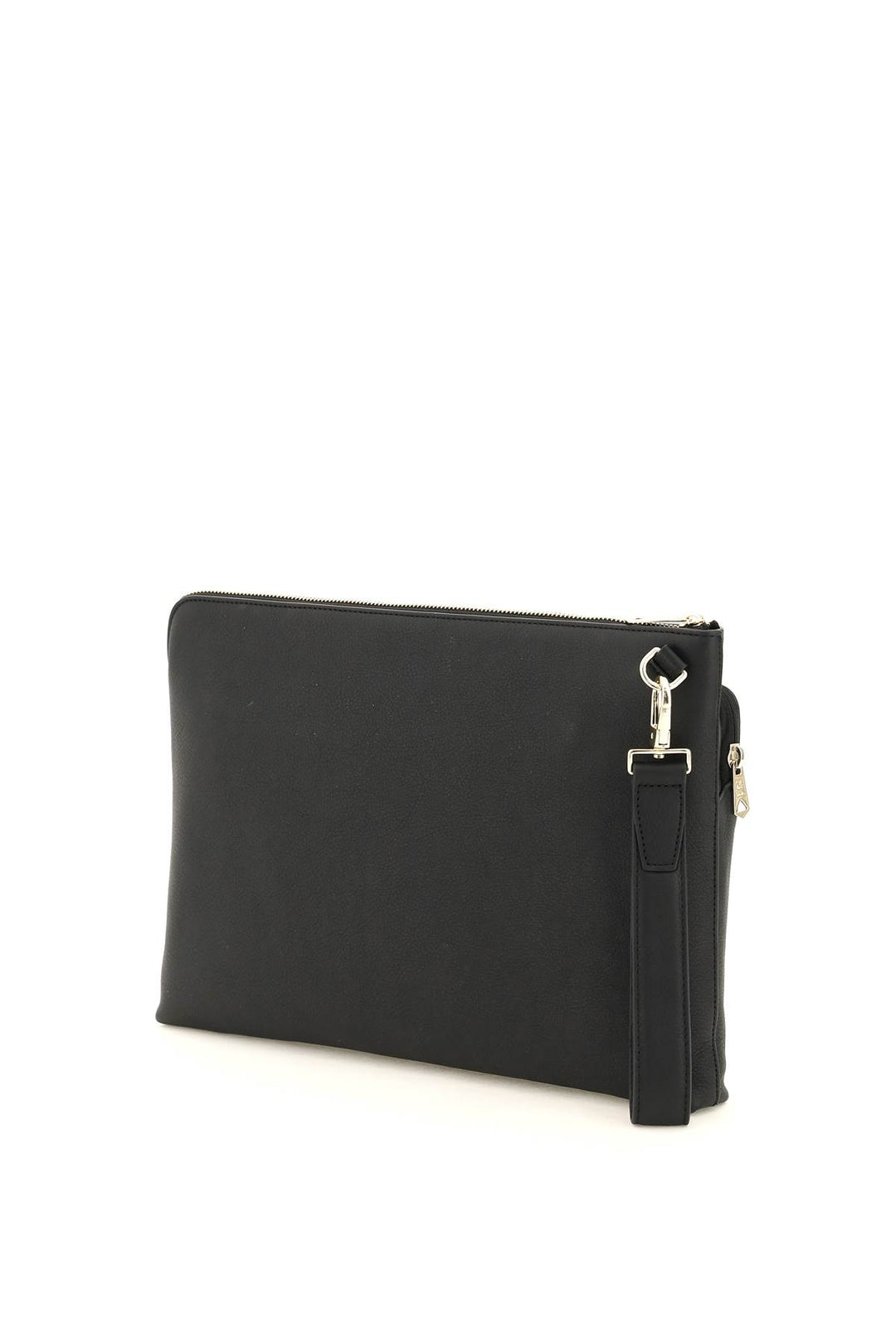 signture stripe leather pouch-1