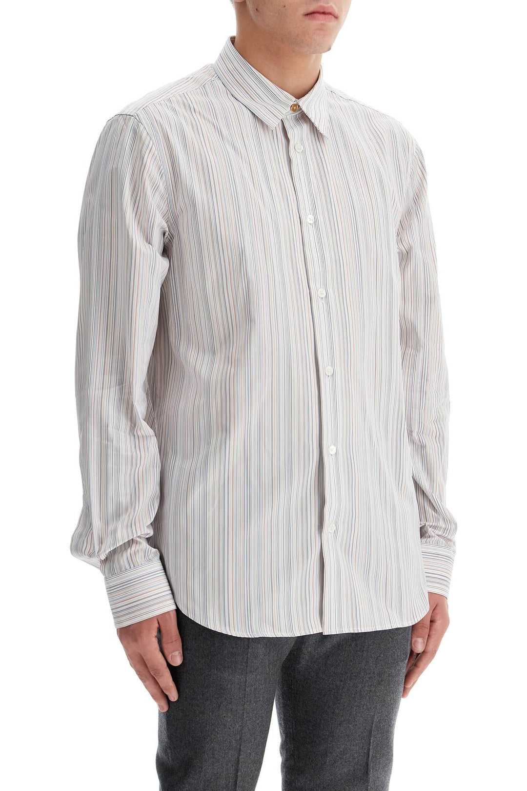 striped slim fit shirt-1