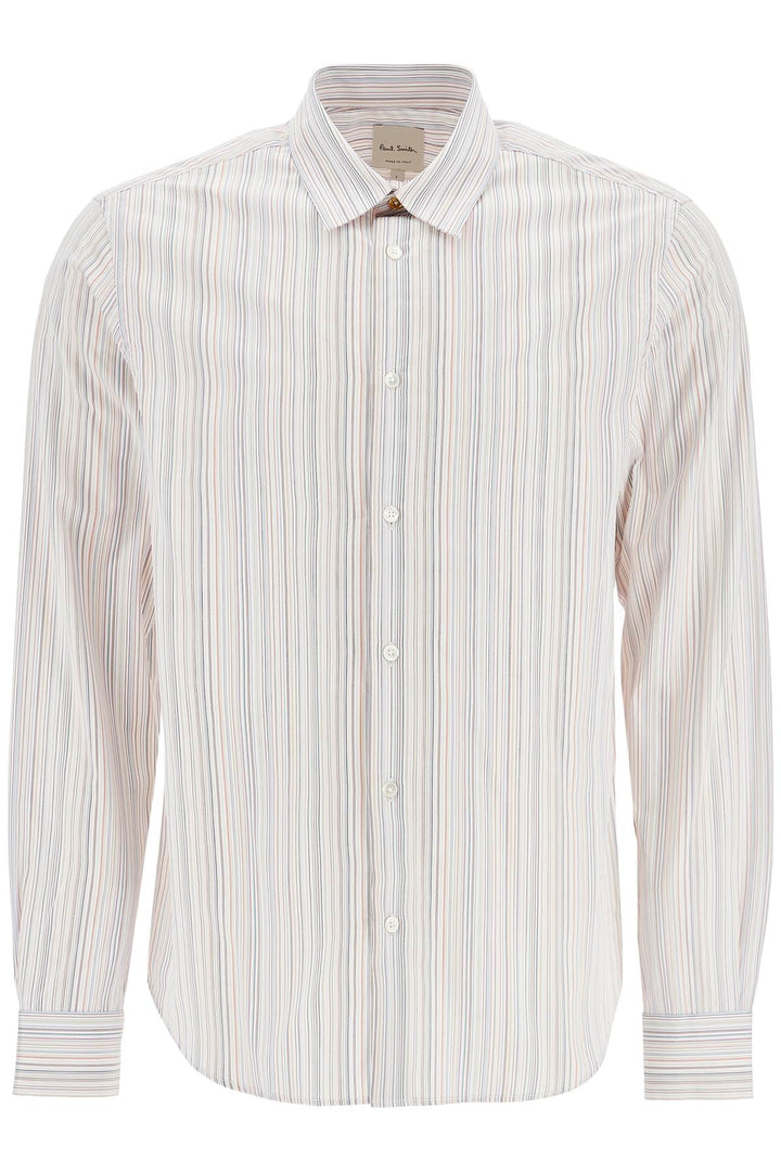 striped slim fit shirt-0