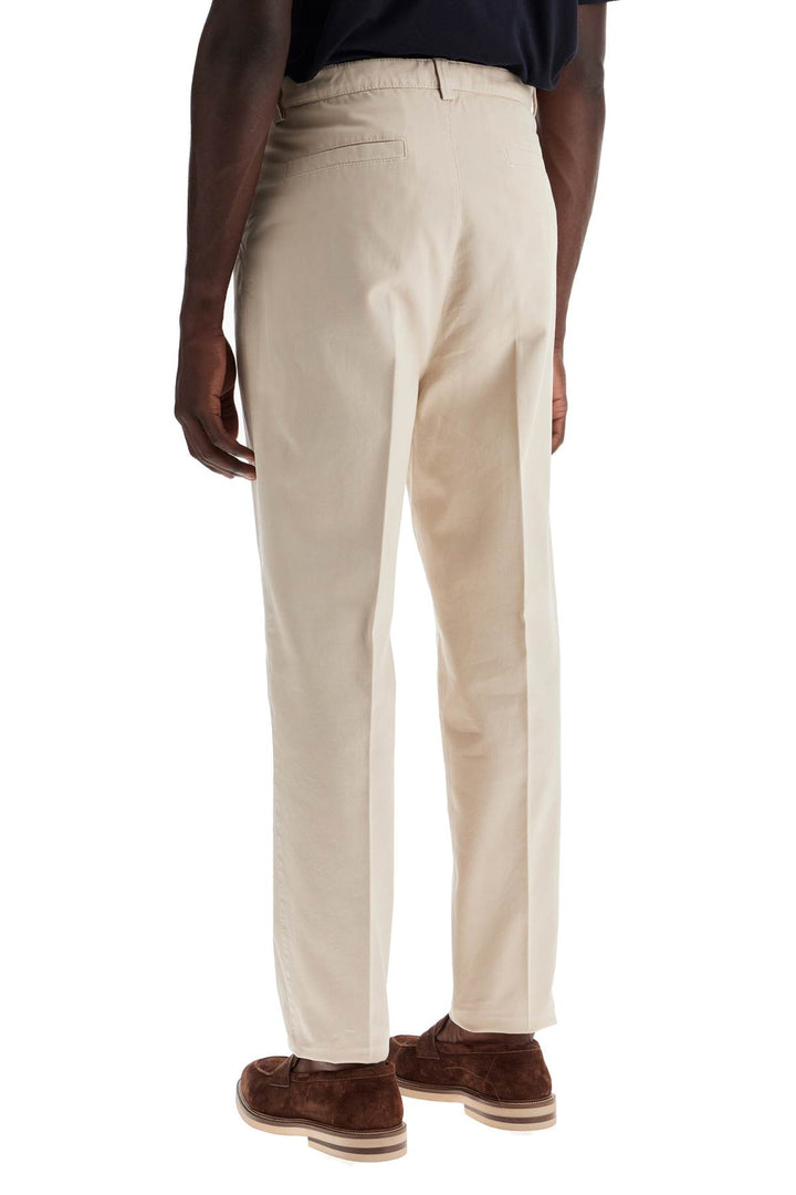 twill gabardine trousers with garment-2