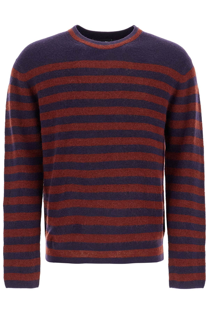 striped wool and mohair blend pullover-0