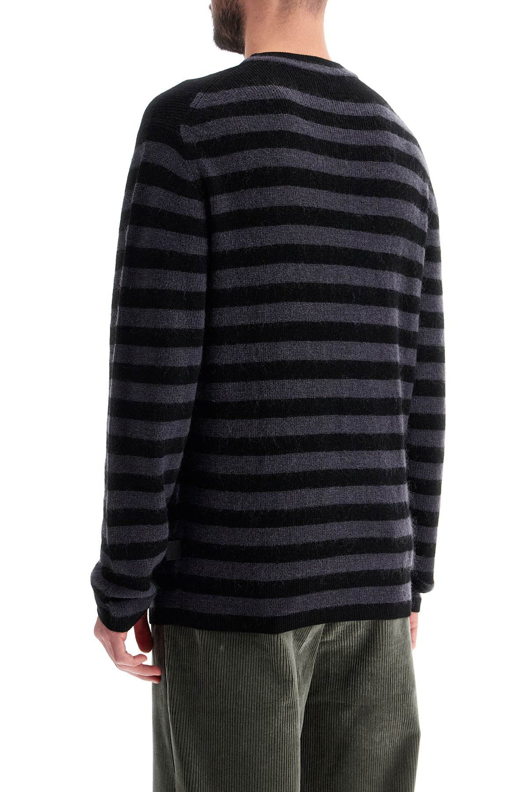 striped wool and mohair blend pullover-2