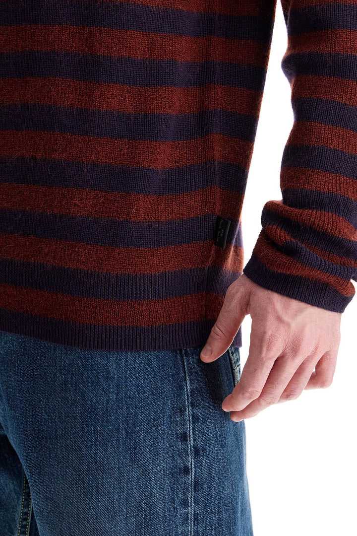 striped wool and mohair blend pullover-3