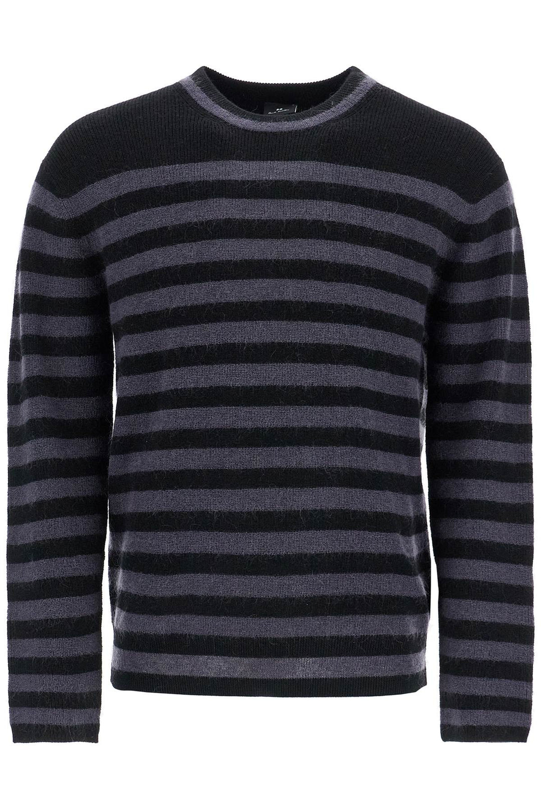 striped wool and mohair blend pullover-0