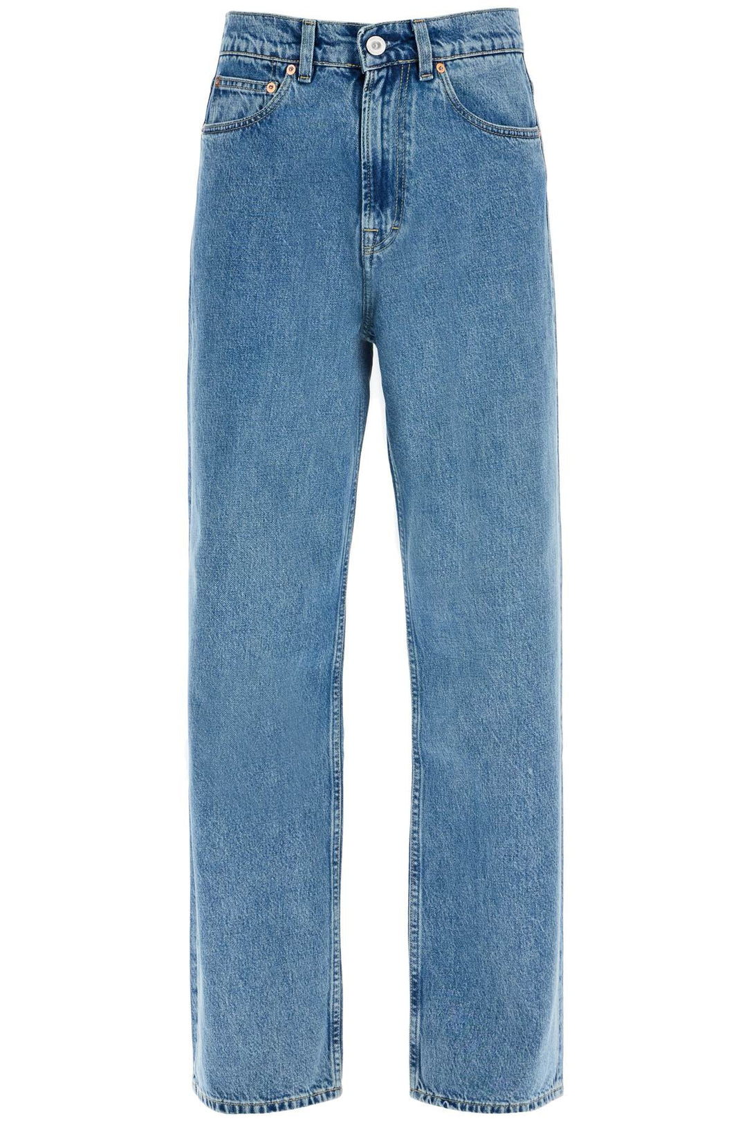 straight cut third denim jeans-0