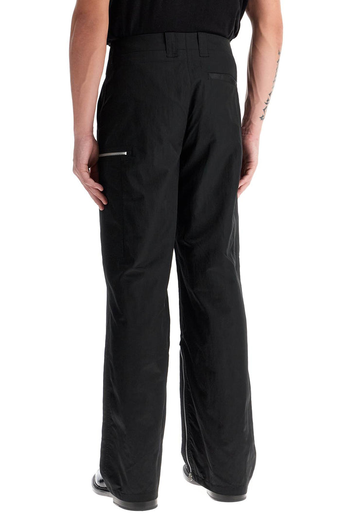 tactical cargo pants in technical satin fabric-2