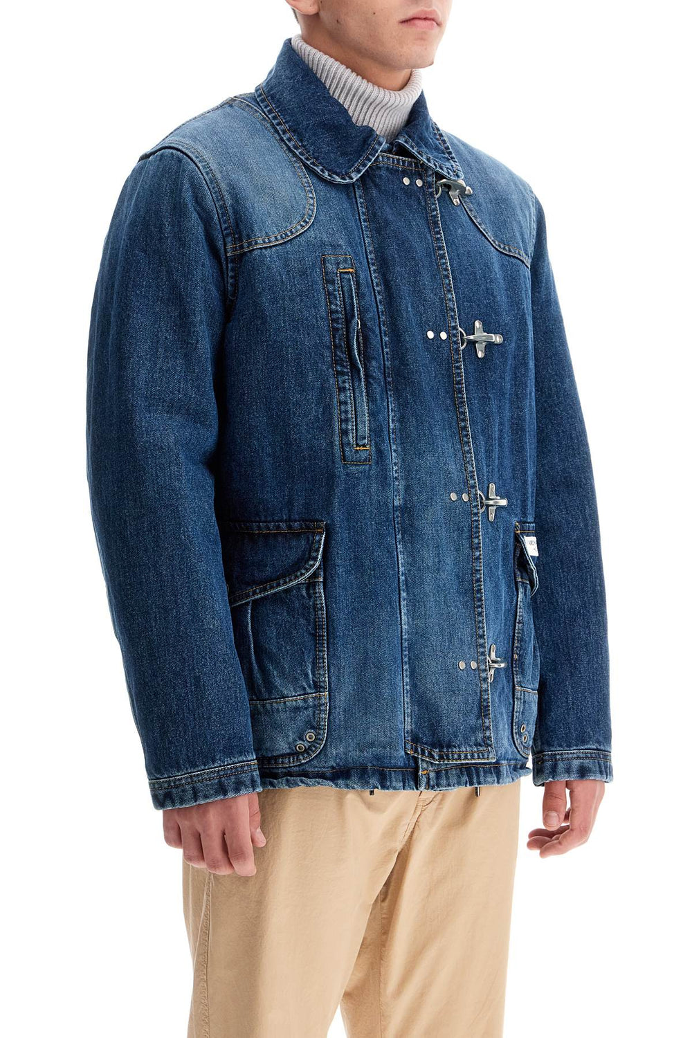 denim jacket with 4 hooks-1