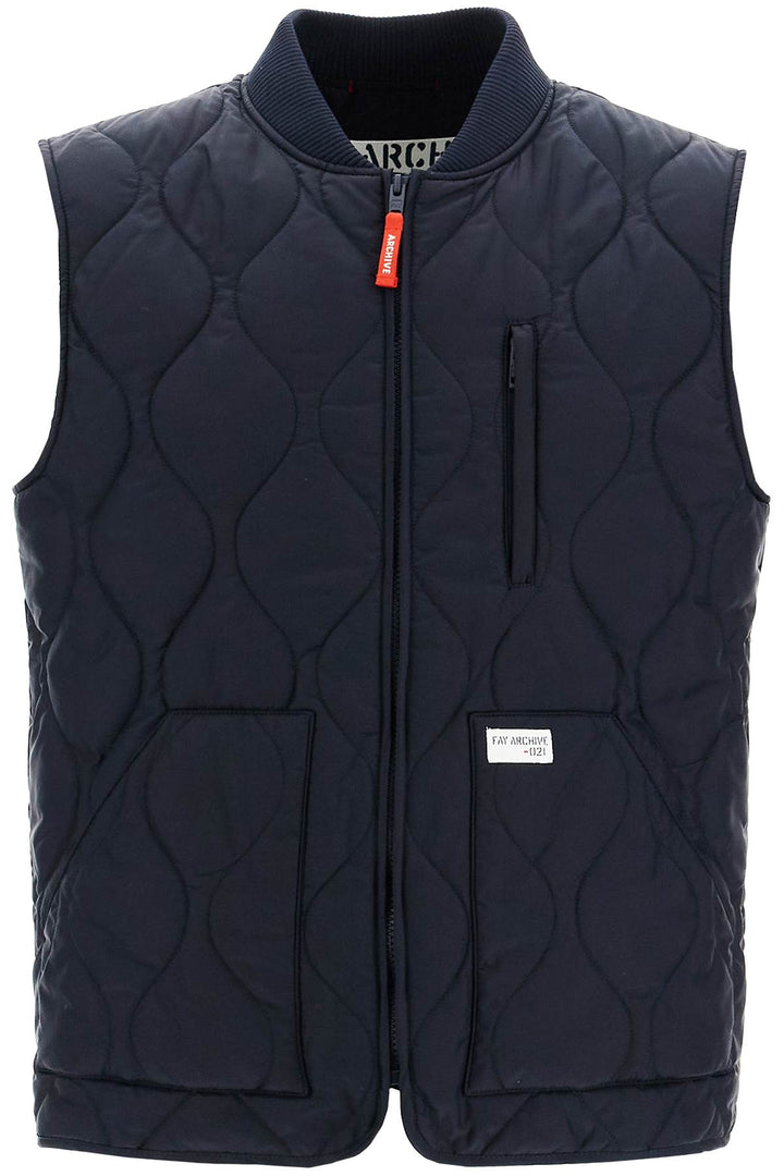 quilted nylon vest-0