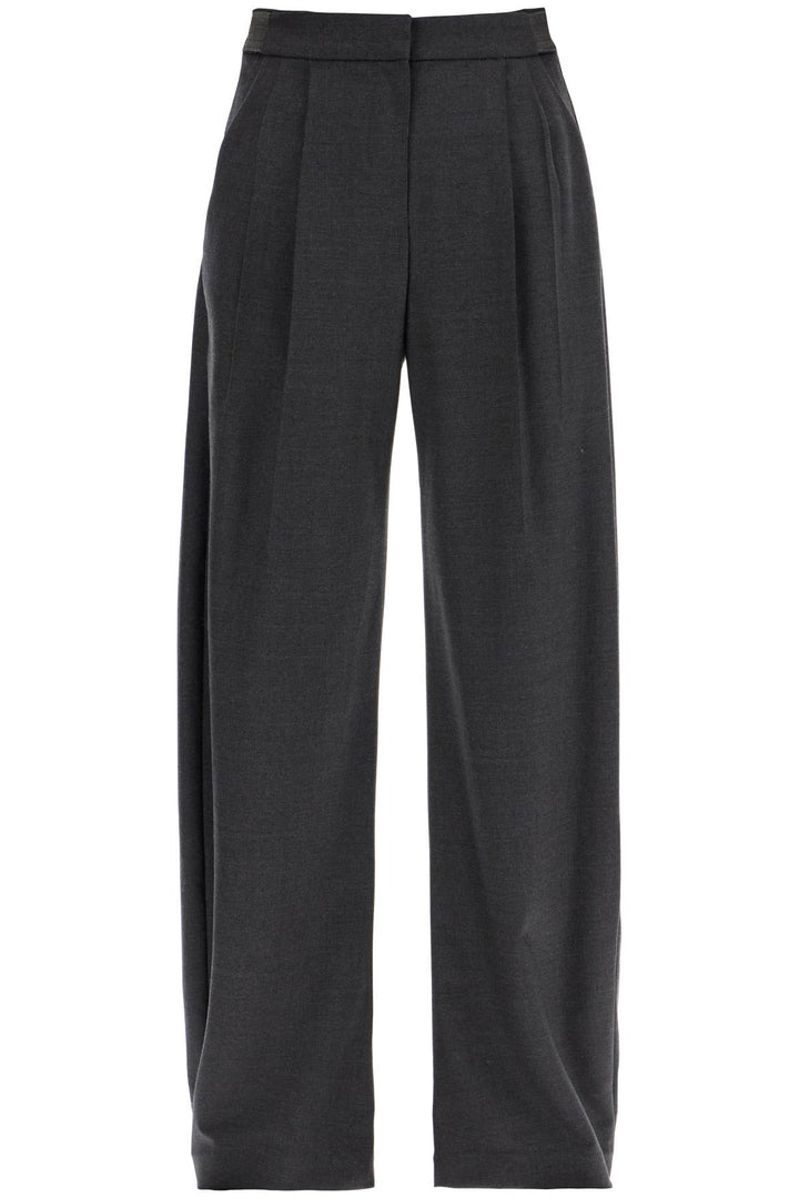 stretch wool trousers for men/w-0