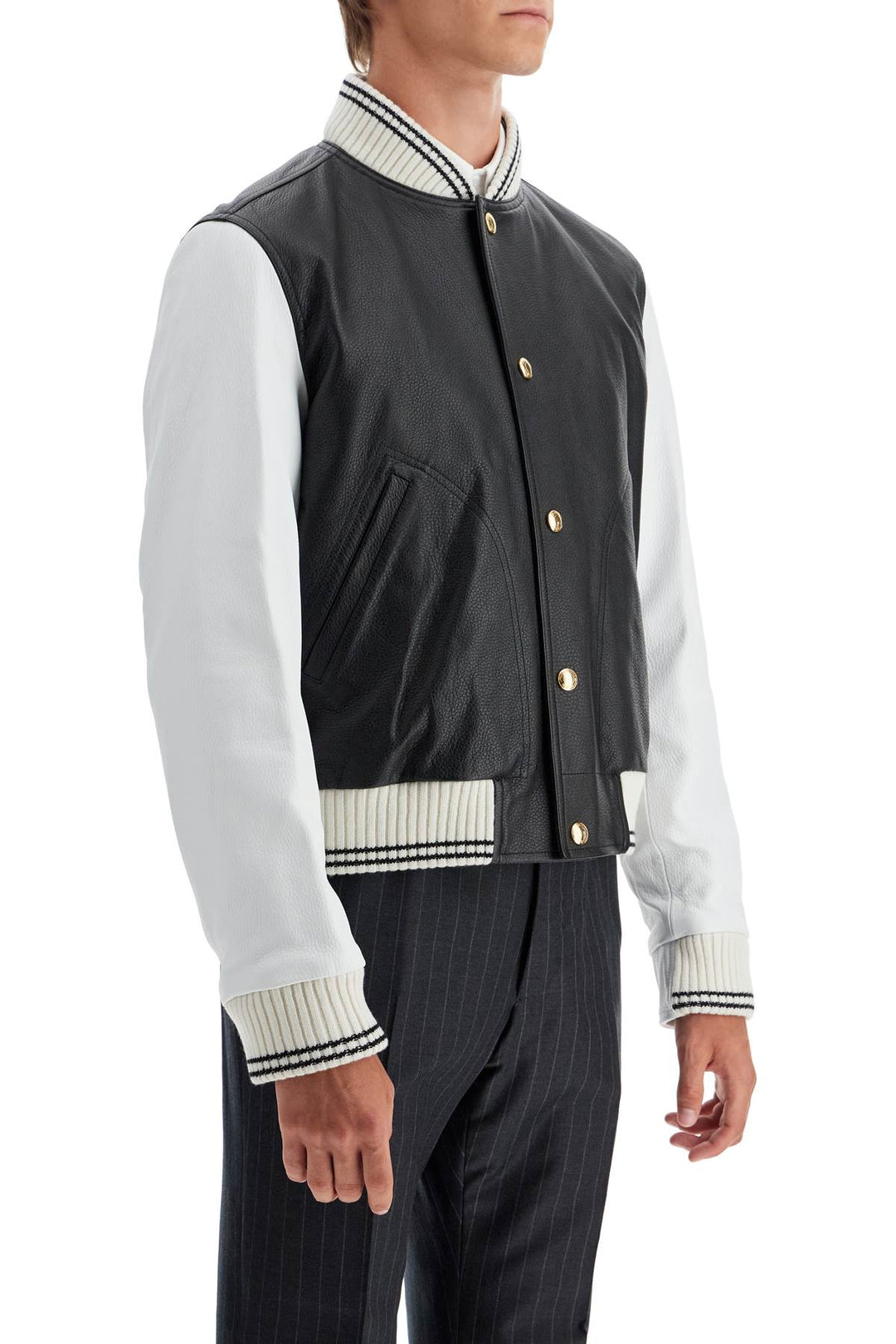 leather varsity bomber jacket-1