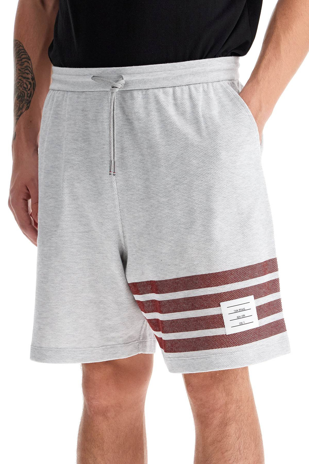 4-bar cotton bermuda shorts-3