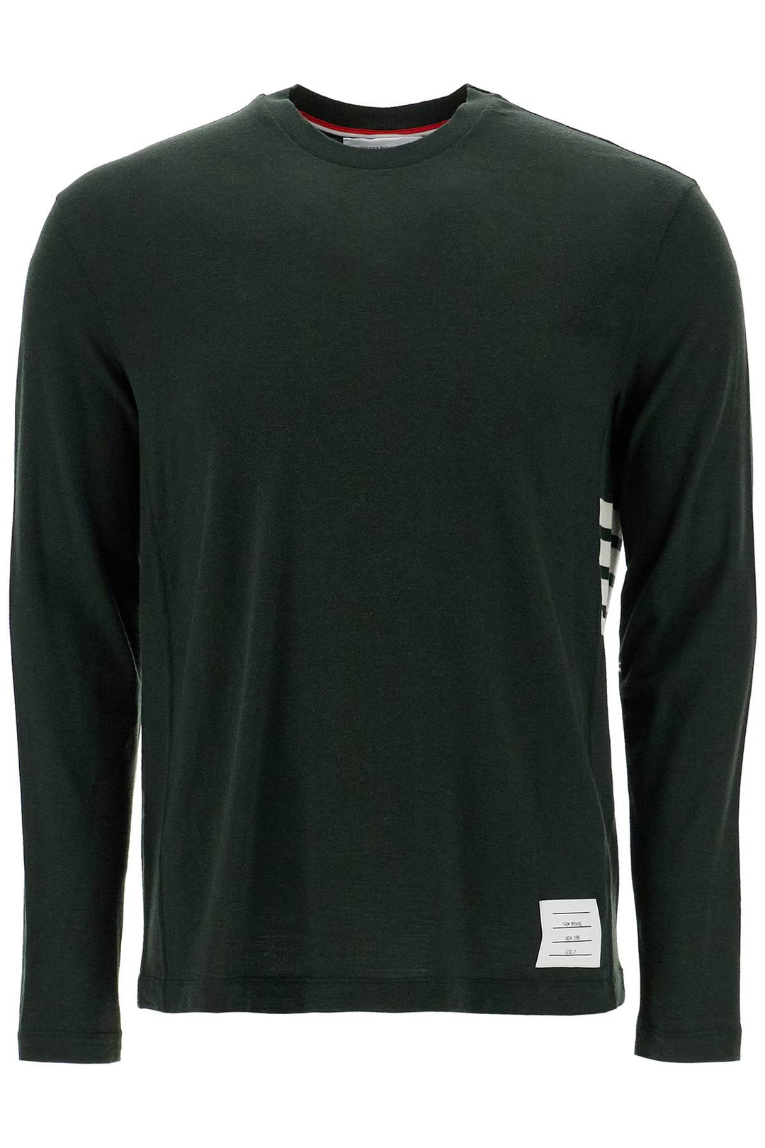 long-sleeved wool jersey t-shirt for men-0