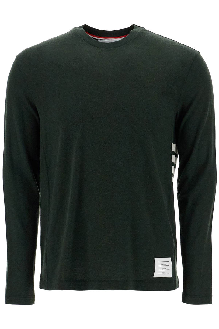 long-sleeved wool jersey t-shirt for men-0