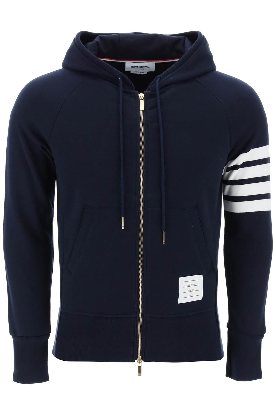 4-bar zip-up hoodie-0