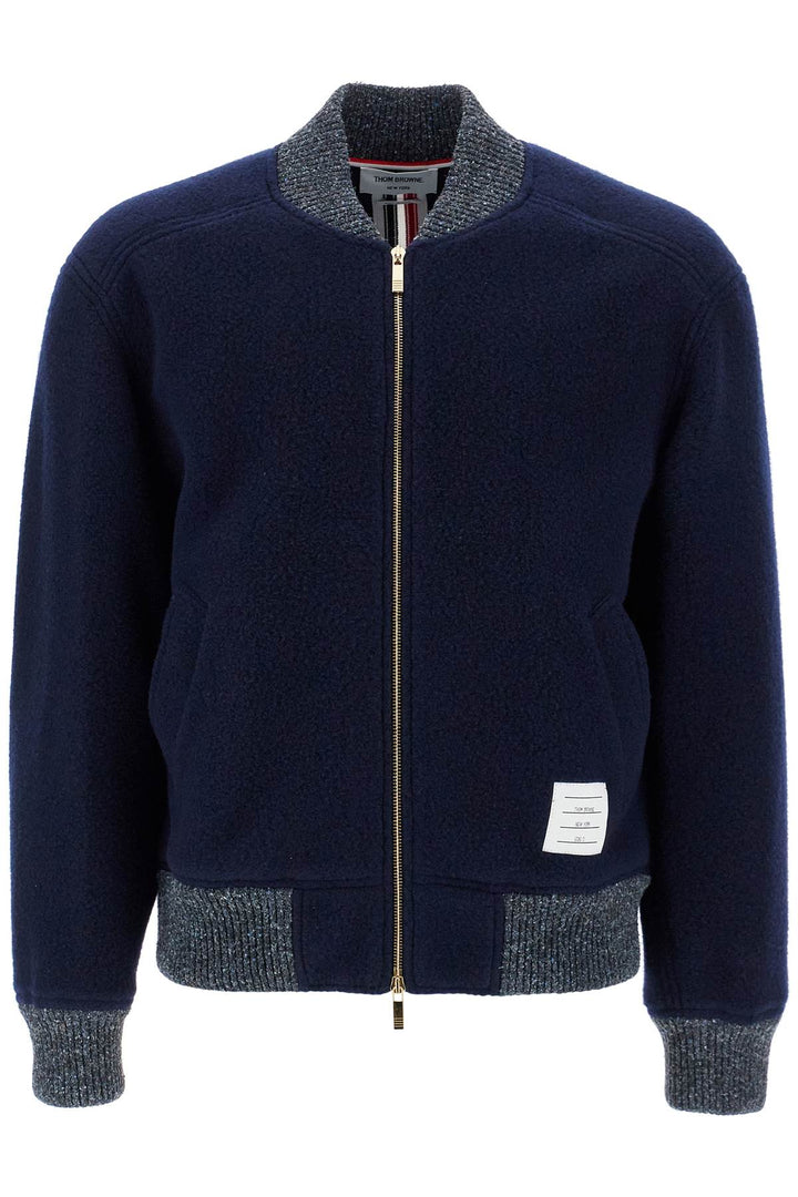 woolen fleece bomber jacket-0