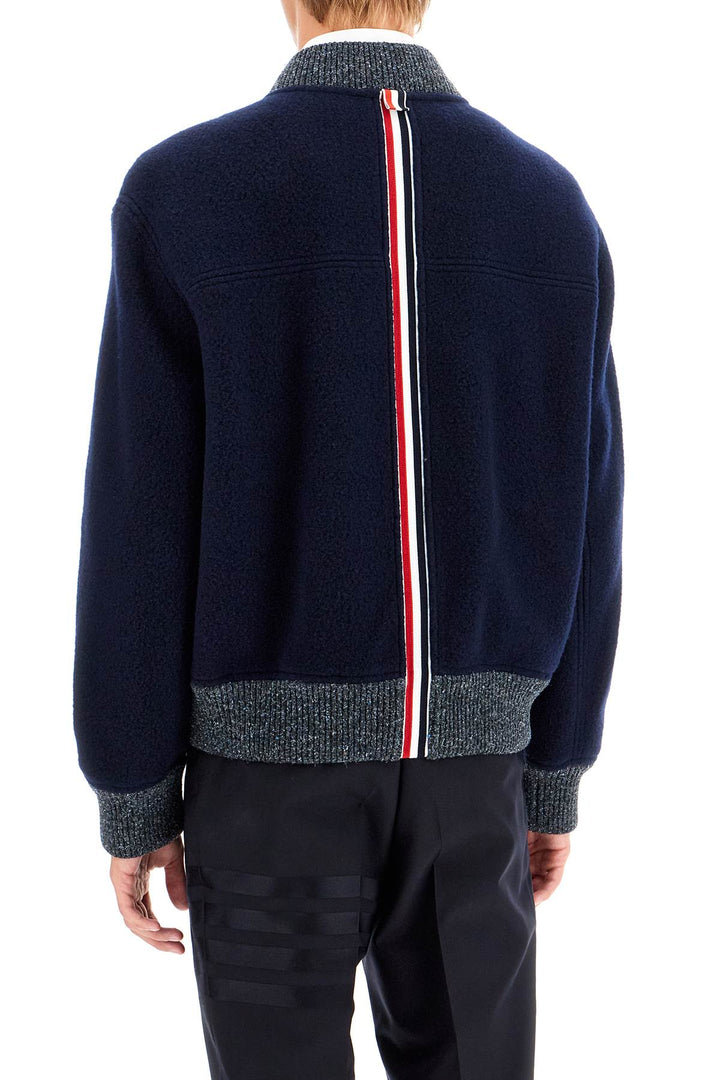 woolen fleece bomber jacket-2