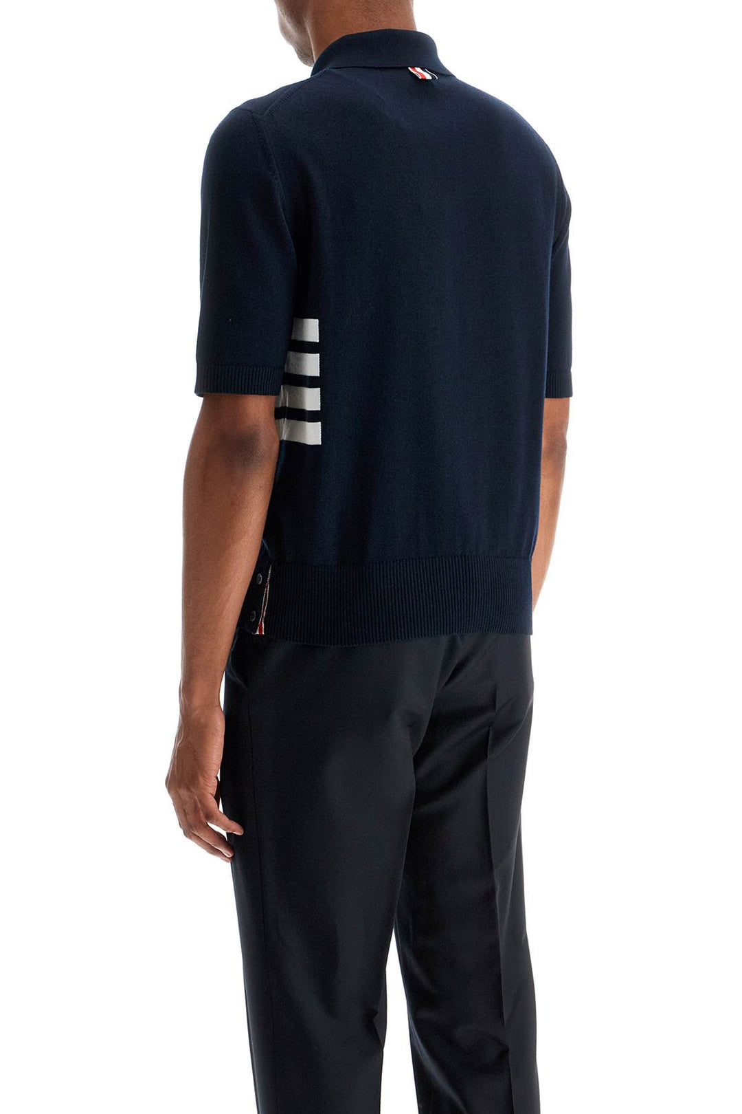 4-bar knit polo shirt-2