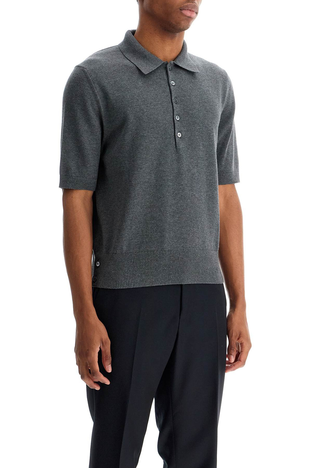 4-bar knit polo shirt-1