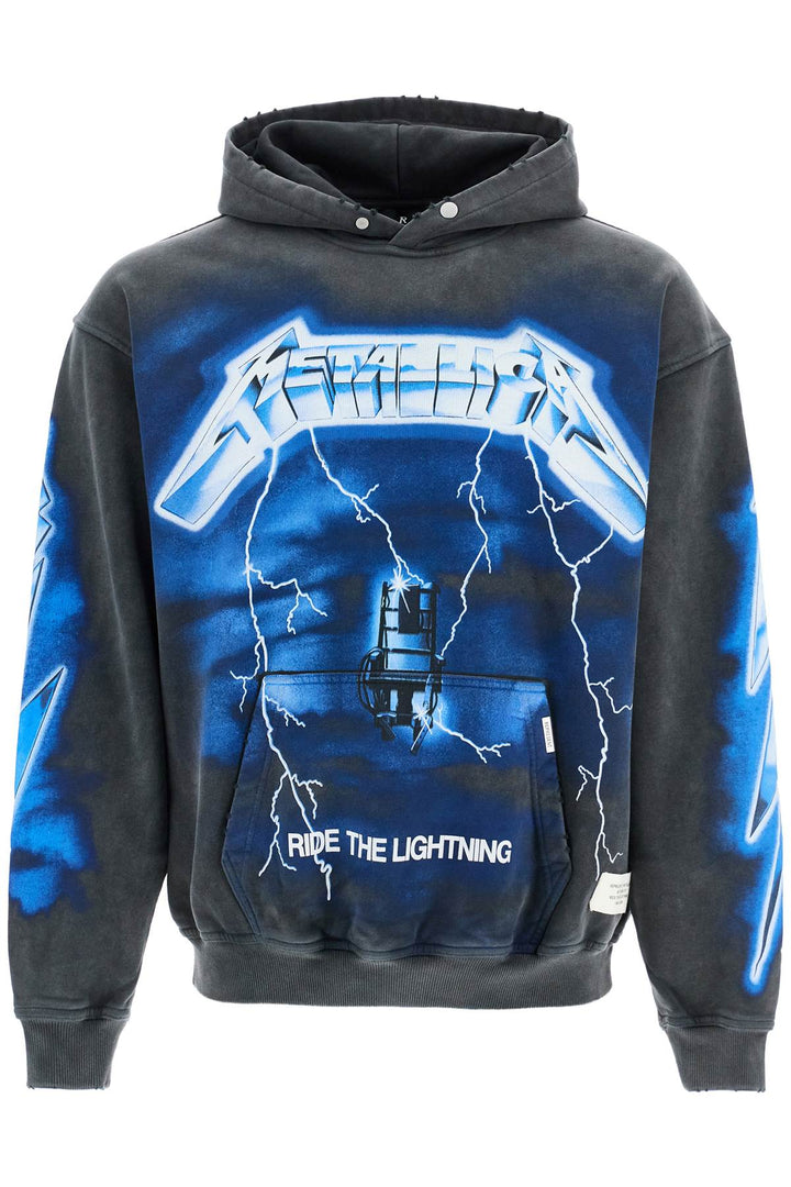 vintage gray cotton hoodie metallica ride the lightning-0