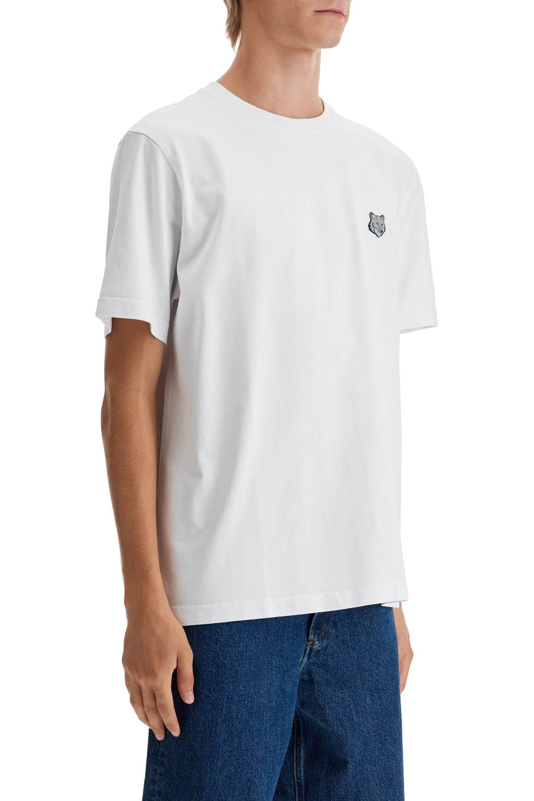 "bold fox head patch t-shirt"-1