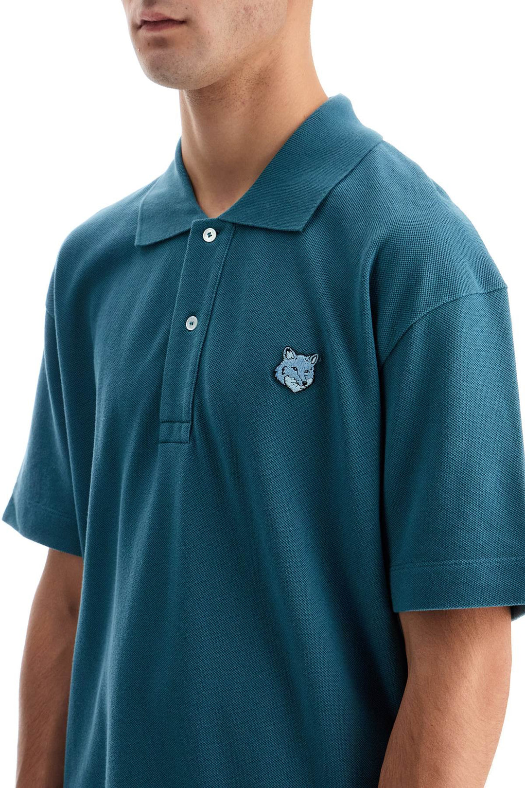 bold fox head comfort fit polo shirt-3