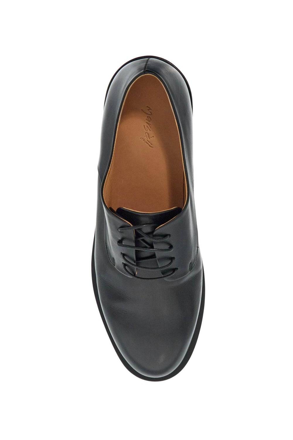 black calf leather derby shoes with glossy finish-1