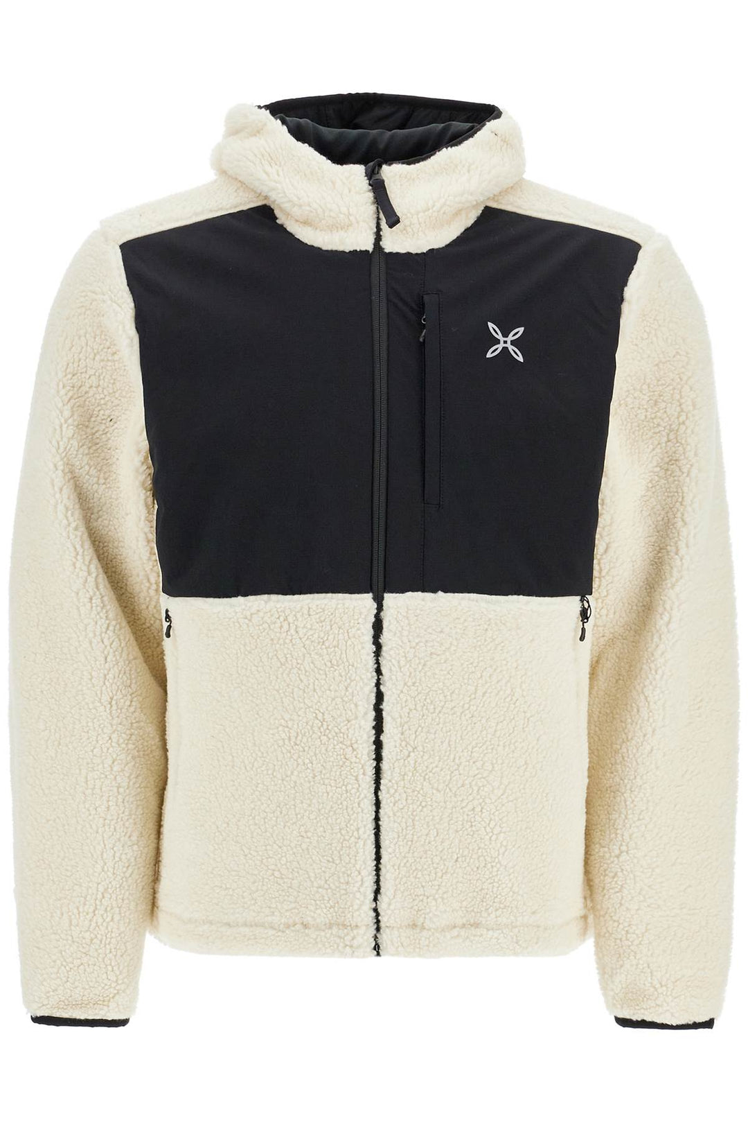 sherpa zip-up hoodie with hood and-0