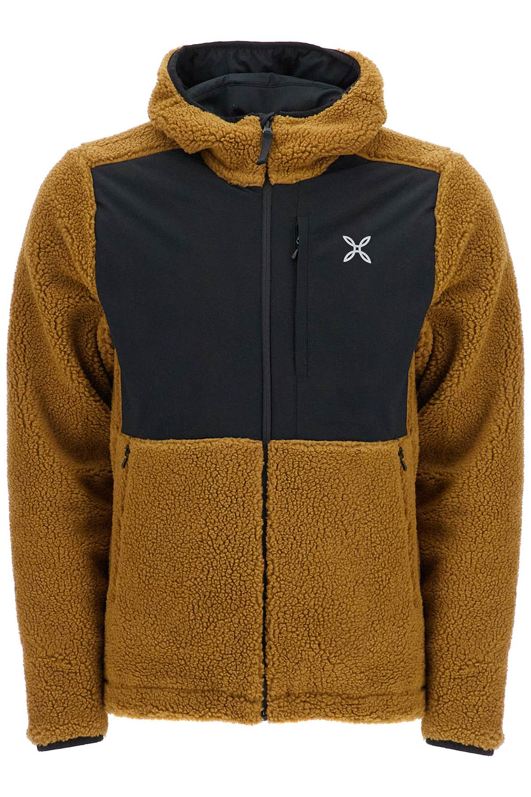 sherpa zip-up hoodie with hood and-0