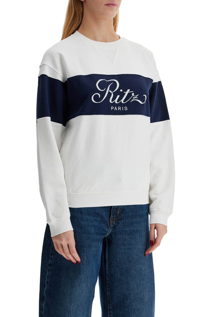 'two-tone frame sweatshirt by r-1