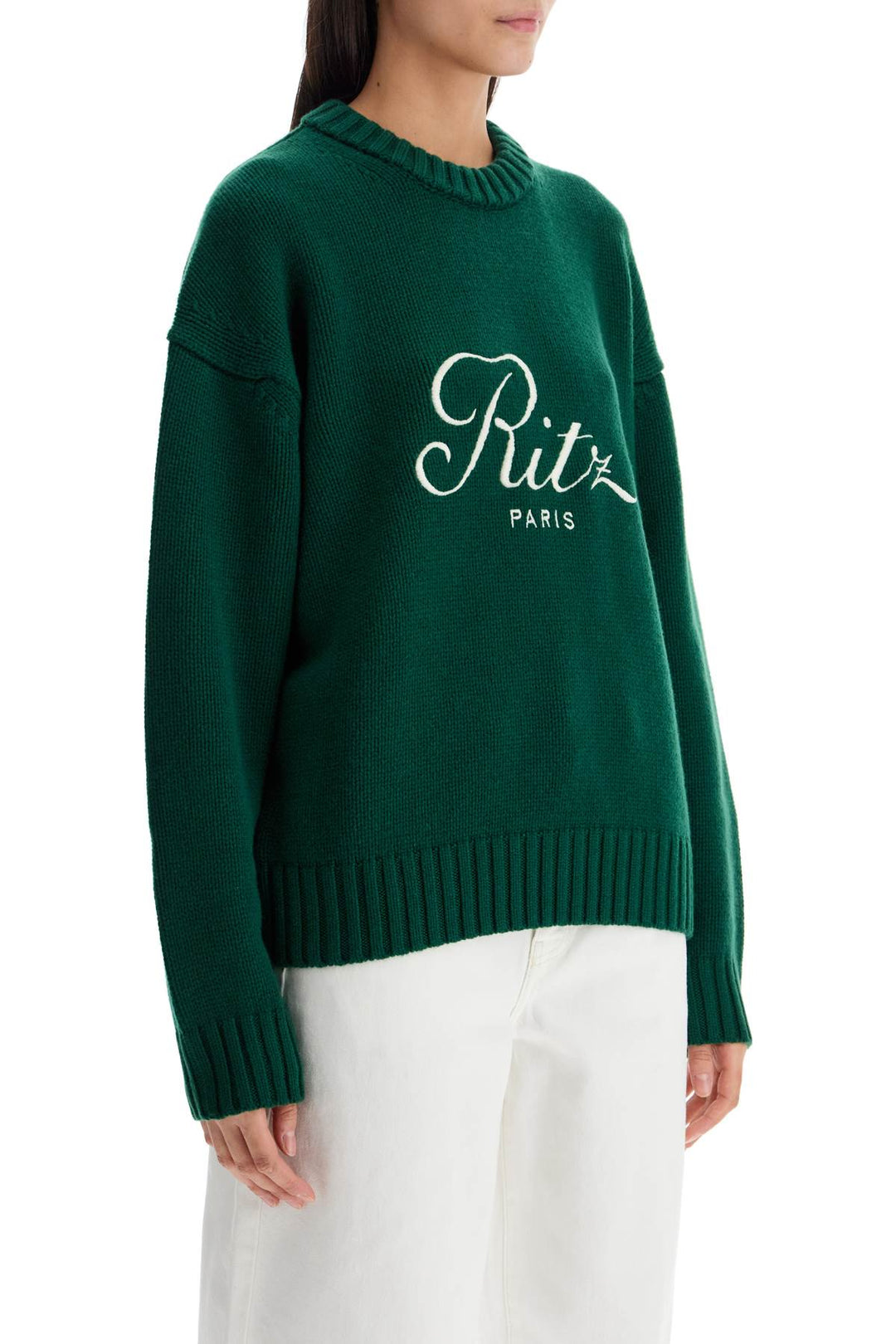 cashmere pullover with ritz paris frame-1