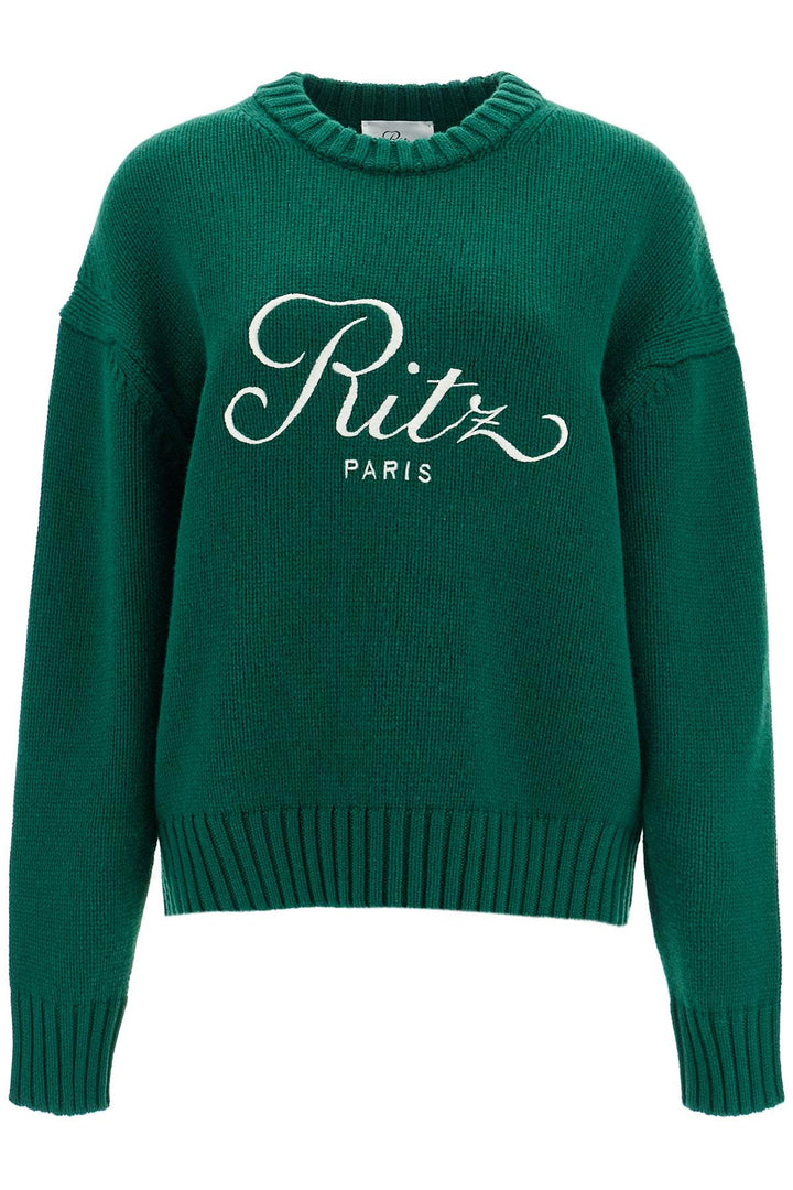 cashmere pullover with ritz paris frame-0