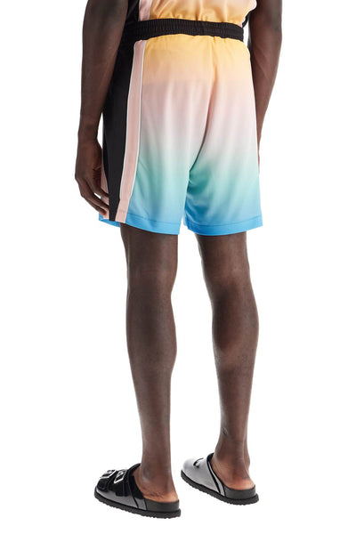 pastel gradient football bermuda shorts-2