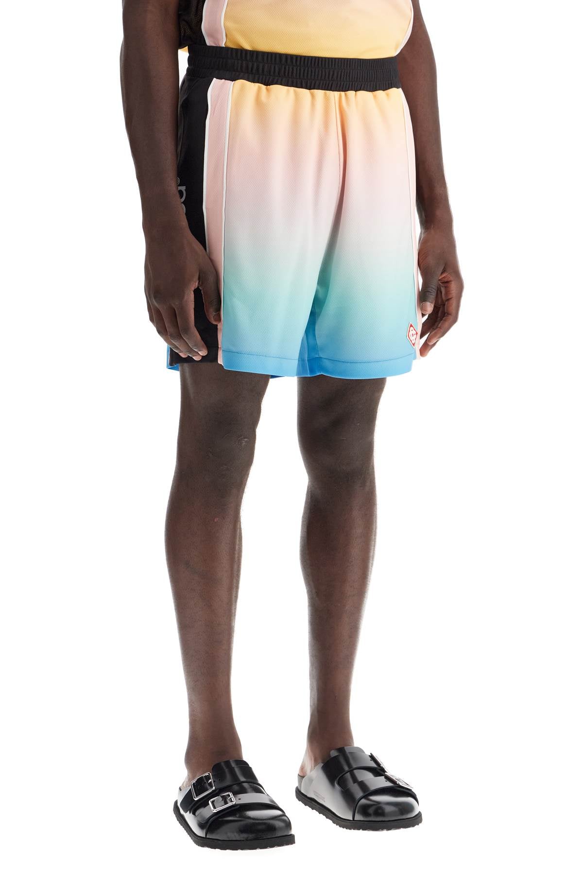 pastel gradient football bermuda shorts-1