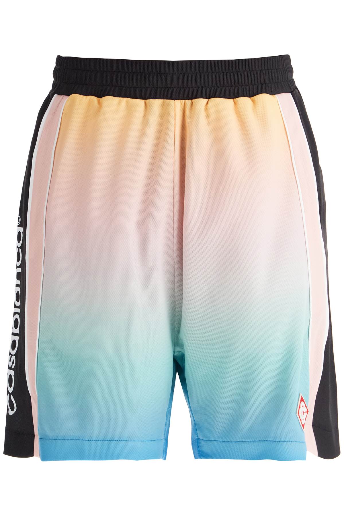 pastel gradient football bermuda shorts-0