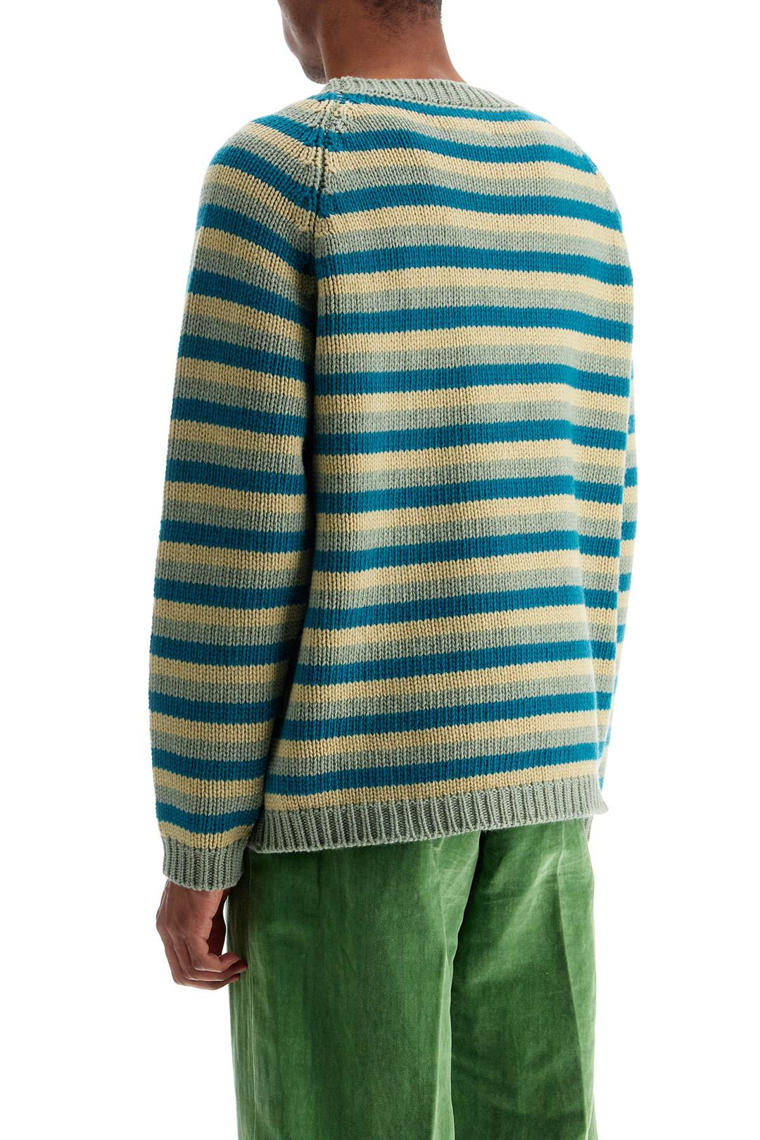 striped wool pullover sweater-2